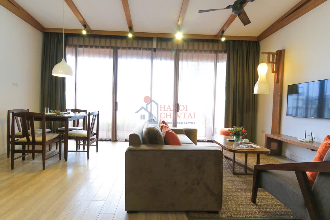 Hanoi, Ba Dinh District の Kim Ma Street にあるモダンな2ベッドルームサービスアパートメント