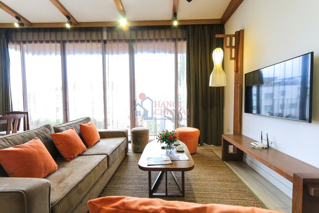 Hanoi, Ba Dinh District の Kim Ma Street にあるモダンな2ベッドルームサービスアパートメント