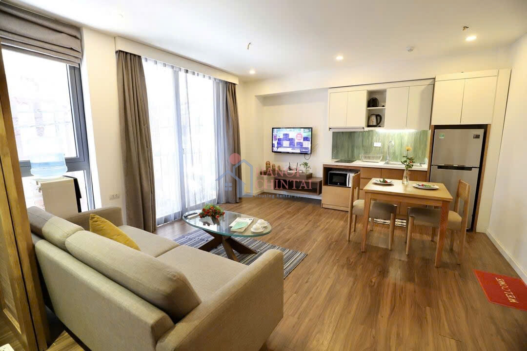 Dao Tan Street・Ba Dinh District・Hanoi にあるモダンな1ベッドルーム賃貸アパート（40m²)