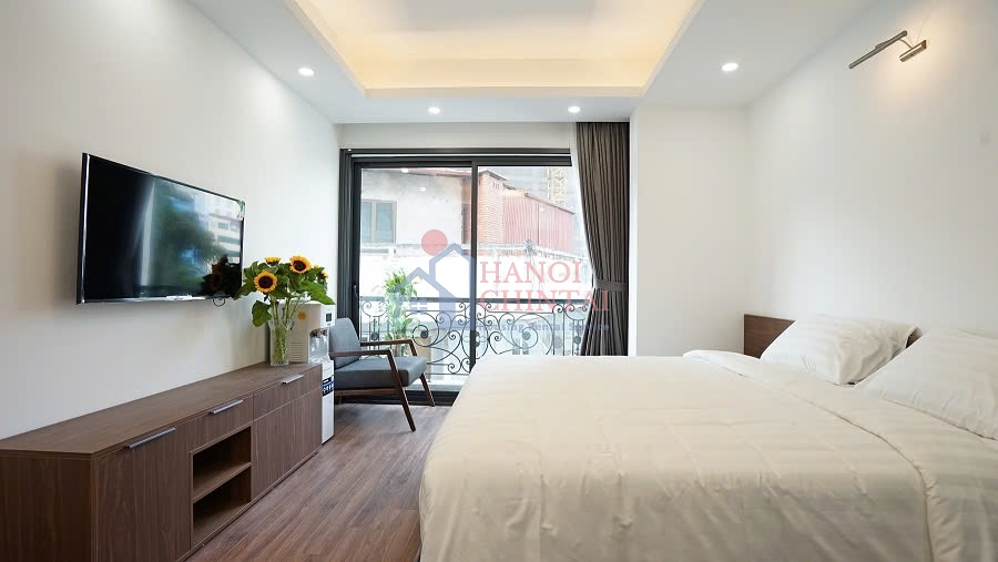 Ngoc Ha Ward、Lieu Giai通りにあるモダンなスタジオアパートメント – 35m²、家具完備