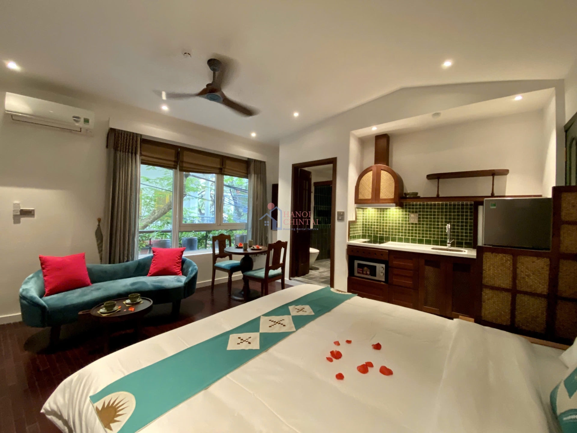 1ベッドルームアパート（30㎡）、302号室、Ba Dinh  Ward、バーディン区、ハノイ