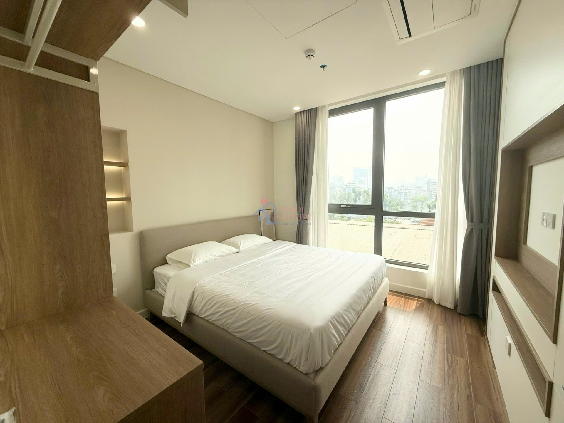 Ba Dinh区｜50㎡・5F・1ベッドルーム高級サービスアパートメント賃貸
