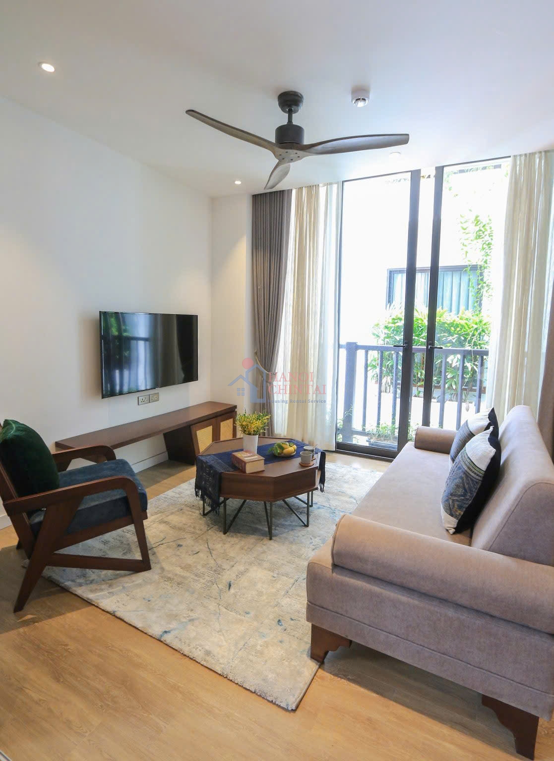 Fully Furnished Pet-Friendly 2-Bedroom Apartment for Rent on Ton That Thiep Street, Ba Dinh Ward, Hanoi