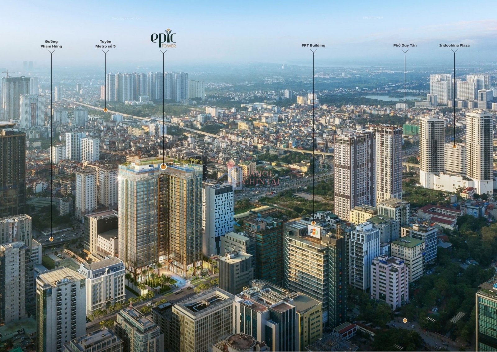 Epic Tower - 120m2 広いサービスアパート- Cau Giay区のDuy Tan通り