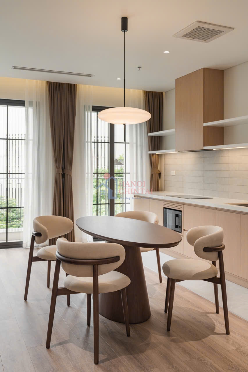 Ba Trieu通りにある豪華な2ベッドルームアパートメント – 100m²、6階