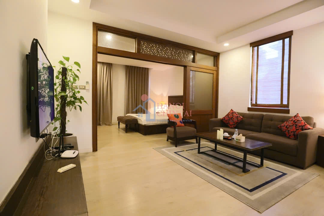 ホアンキエム区チュオンハンシュウにある家具付きの1ベッドルーム賃貸アパート