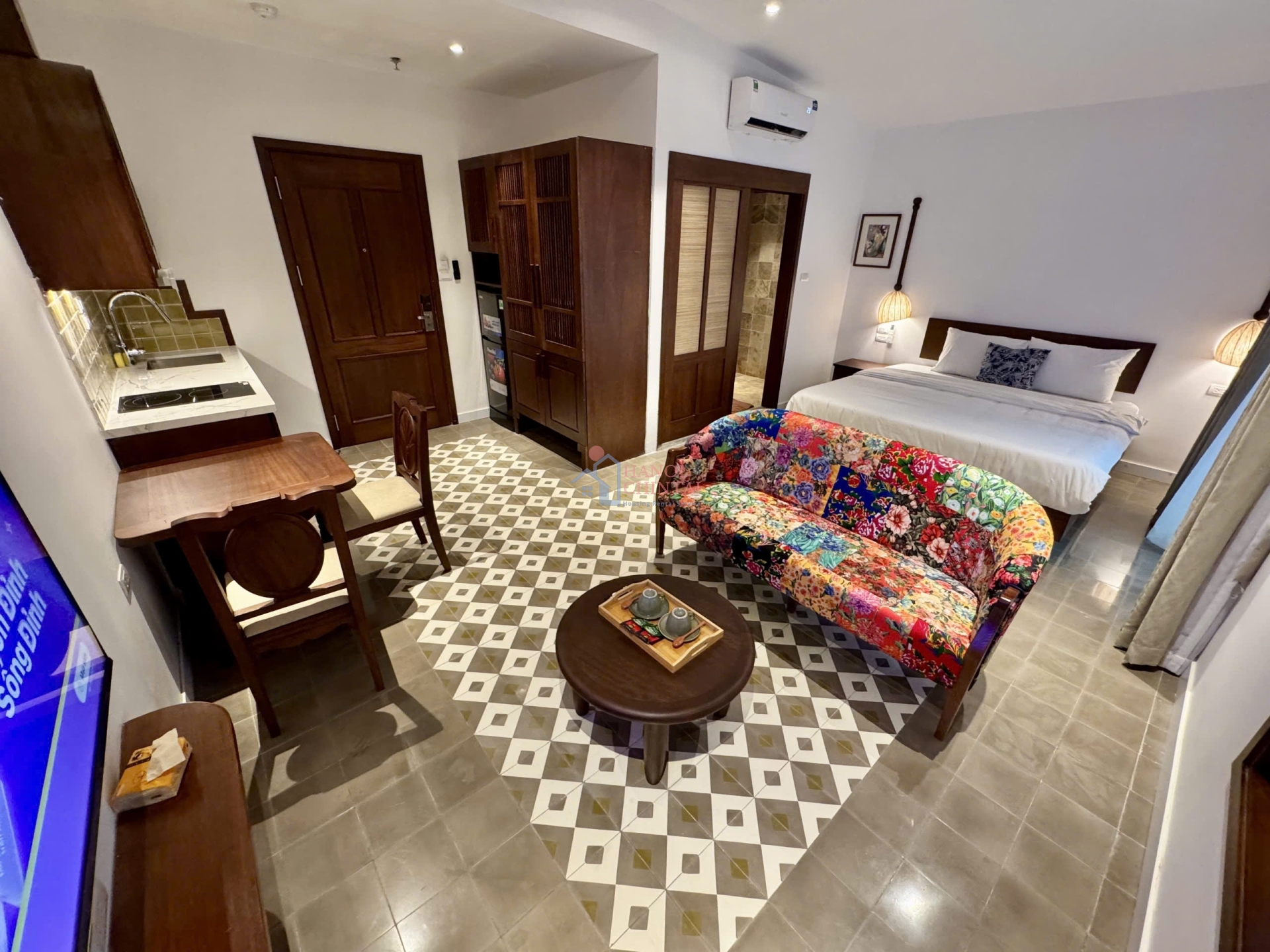 アパート101｜Tay Hoエリアのコンパクトな1ベッドルーム（40㎡）