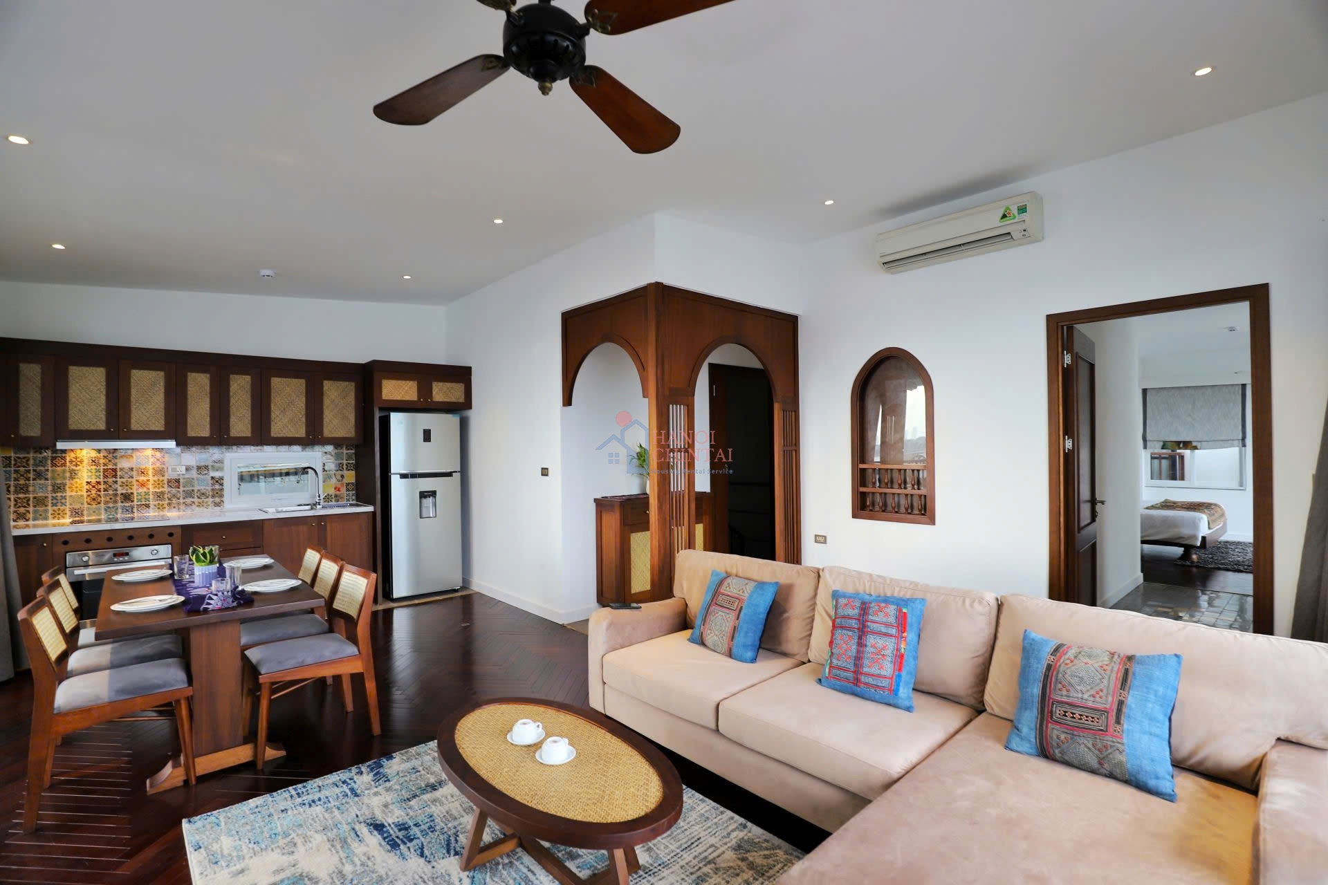 ハノイ・Tay Ho Wardに位置するモダンな2ベッドルームアパート（90㎡）